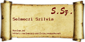 Selmeczi Szilvia névjegykártya
