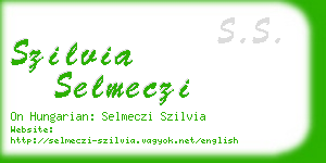 szilvia selmeczi business card